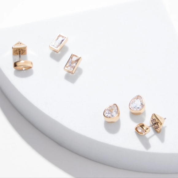 Host Pick! WHBM 3 Pairs Stud Earrings NEW - Picture 5 of 10